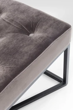 KARE24.se Bänk Crossover - Grå Sammet/Svart, 150cm - KARE Design Best