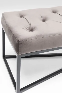 KARE24.se Bänk Crossover - Grå Sammet/Svart, 150cm - KARE Design Best
