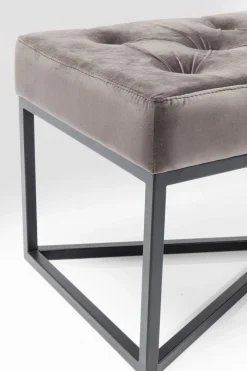 KARE24.se Bänk Crossover - Grå Sammet/Svart, 150cm - KARE Design Best