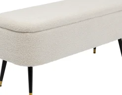 KARE24.se Bänk Rico - Förvaring, Vit, 109cm - KARE Design