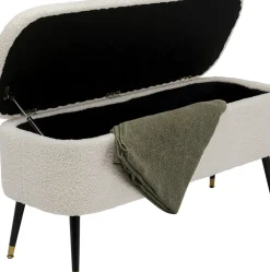 KARE24.se Bänk Rico - Förvaring, Vit, 109cm - KARE Design
