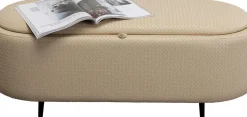 KARE24.se Bänk Venezia Storage - Flätad Beige 100cm - KARE Design Clearance