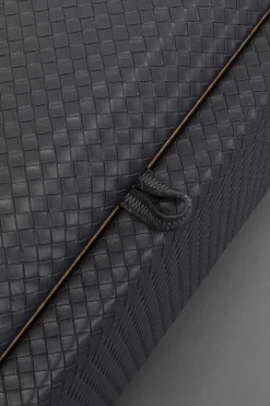 KARE24.se Bänk Venezia Storage - Flätad Svart 100cm - KARE Design Online