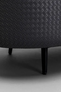 KARE24.se Bänk Venezia Storage - Flätad Svart 100cm - KARE Design Online