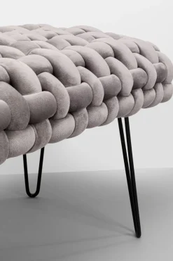 KARE24.se Bänk Weave - Grå, 128cm - KARE Design New