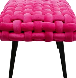 KARE24.se Bänk Weave - Pink,  66cm - KARE Design Outlet