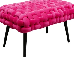 KARE24.se Bänk Weave - Pink,  66cm - KARE Design Outlet