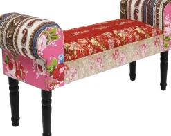 KARE24.se Bänk Wing Patchwork Röd - KARE Design Sale