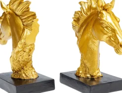 KARE24.se Bokstöd Fiesta - Guld Häst, 2 St. - KARE Design Online