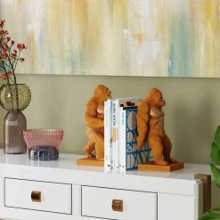 KARE24.se Bokstöd Gorilla Orange, 2 st. - KARE Design Outlet