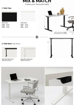 KARE24.se Bordsben Tavola Office Vit Smart - KARE Design