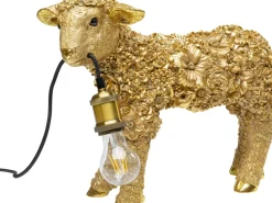 KARE24.se Bordslampa Animal Flower Sheep - guld 36cm - KARE Design Clearance