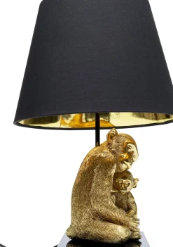 KARE24.se Bordslampa Animal Monkey Love - Guld/Svart Skärm - KARE Design Best
