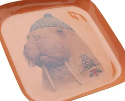 KARE24.se Bricka Ego Walrus - Valross, Handgjord 21x21cm - KARE Design Best