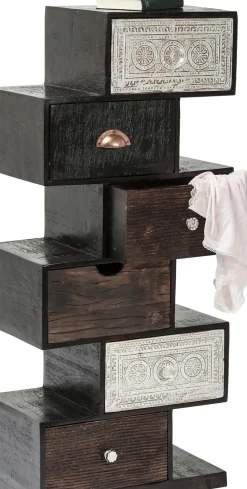 KARE24.se Byrå Finca - Rustik Patina i Ljust och Mörkt Trä, 6 lådor - KARE Design Hot