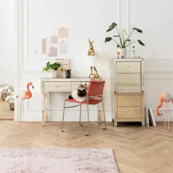 KARE24.se Byrå Luxury - Champangefärgat Spegelglas, 5 Lådor - KARE Design Online