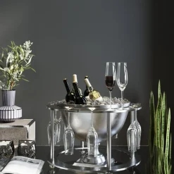 KARE24.se Champagnekylare Time - Stor Vinkylare med Hängen för 12 Glas, Ø61cm - KARE Design Clearance