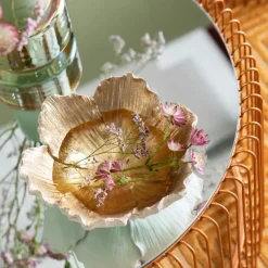 KARE24.se Dekor Skål Flower Bloom Cream Guld Ø20cm - KARE Design Hot