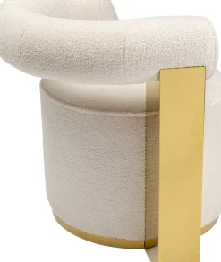 KARE24.se Fåtölj Amuse - Cremevit/Guld - KARE Design Clearance