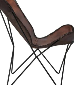 KARE24.se Fåtölj Butterfly Brun Econo - KARE Design Online