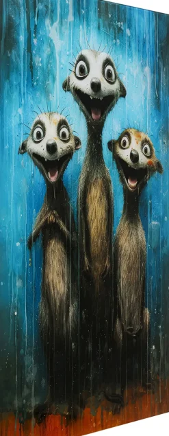 KARE24.se Glass Picture Singing Meerkats 60x80cm - KARE Design Best