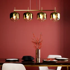 KARE24.se Goblet Taklampa - Mässing och Tonat Glas, 4 lampor - KARE Design Hot