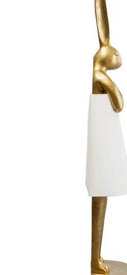 KARE24.se Golvlampa Animal Rabbit - 150cm, Guld/Vit - KARE Design Discount