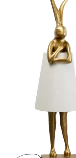 KARE24.se Golvlampa Animal Rabbit - 150cm, Guld/Vit - KARE Design Discount