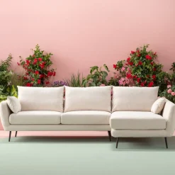 KARE24.se Hörnsoffa Amalfi - Creme Höger, 275x159cm - KARE Design New