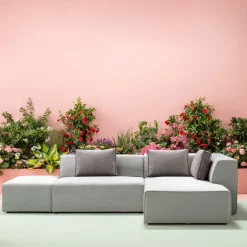 KARE24.se Hörnsoffa Infinity - Grå Höger, 306x182cm - KARE Design Outlet