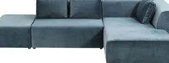 KARE24.se Hörnsoffa Infinity - Petrol Sammet Höger, 306x182cm - KARE Design Sale