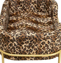 KARE24.se Hundbädd/Kattbädd Diva Leo - Leopardmönstrad - KARE Design Outlet