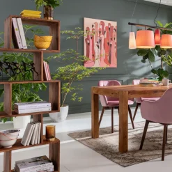 KARE24.se Hylla Authentico Zick Zack - Bokhyllla i Massivt Trä, 150x60cm - KARE Design Hot