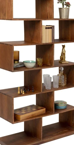 KARE24.se Hylla Authentico Zick Zack - Öppen Bokhylla, 180x100cm - KARE Design Discount