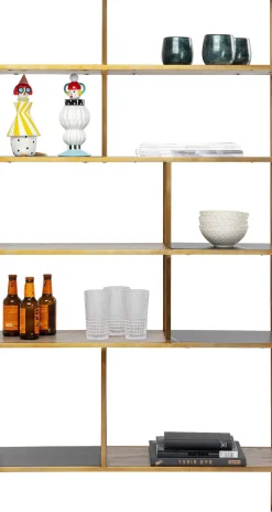 KARE24.se Hylla Cesaro - Öppen Bokhylla i Mässing, 170x90cm - KARE Design Online