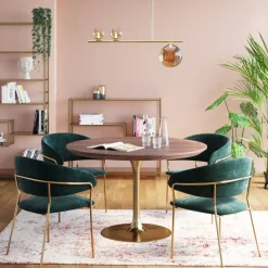KARE24.se Karmstol Belle - Grön Stol med Armstöd, 2 set - KARE Design Best