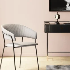 KARE24.se Karmstol Belle - Stol med armstöd, Beige, 2-set - KARE Design Discount
