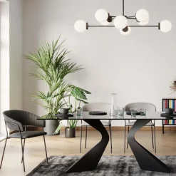 KARE24.se Karmstol Belle - Stol med armstöd, Mörkgrå, 2-set - KARE Design Online
