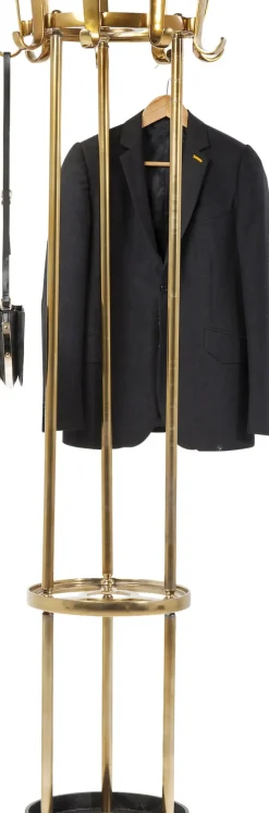 KARE24.se Klädmajor Gala - Klädhängare i Mässing med Paraplyställ, 187x50cm - KARE Design Online