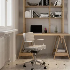 KARE24.se Kontorsstol Dottore - På Hjul Grå Konstläder/Krom - KARE Design Online
