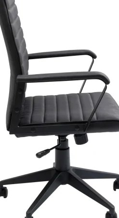 KARE24.se Kontorsstol Labora - Snurrstol på Hjul, Svart Konstläder - KARE Design Best