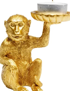 KARE24.se Ljushållare Monkey - Guld, 11cm - KARE Design Best