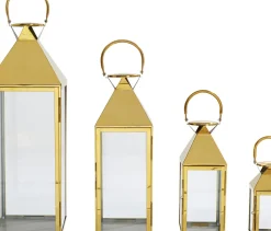 KARE24.se Lyktor Giardino - Guld Stål/Glas, 4 Set - KARE Design Outlet