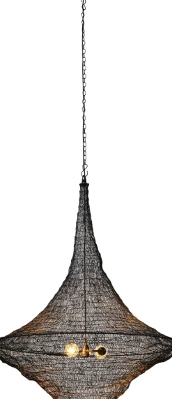 KARE24.se Pendel Cocoon Svart - Taklampa av nät, Ø89cm - KARE Design New
