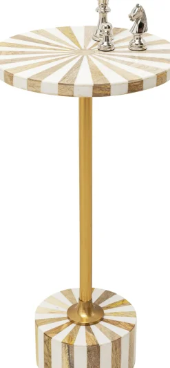 KARE24.se Sidobord Domero Cirque - Guld/Vit Ø25cm - KARE Design