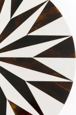 KARE24.se Sidobord Domero Star - Brun/Vit Ø40cm - KARE Design Outlet