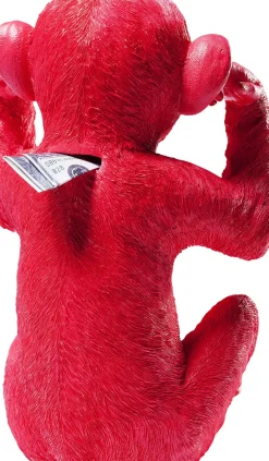 KARE24.se Sparbössa Monkey Kikazaru Röd - KARE Design Best