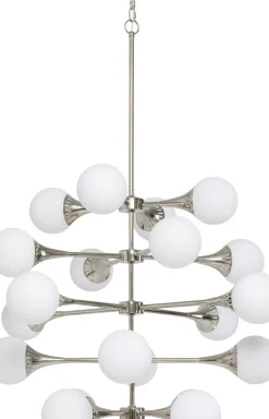KARE24.se Taklampa Pendel Bulb Fiction - Silver/Vita glasklot, 20st. - KARE Design Online