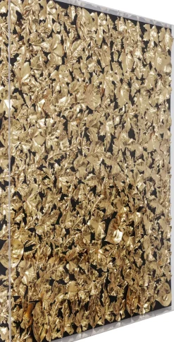 KARE24.se Tavla Gold Leaf - 3D i Djup Plexiram, 120x120cm - KARE Design Hot
