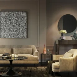 KARE24.se Tavla Silver Flower, 100x100cm - KARE Design Outlet